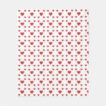Blankett med hjärtan