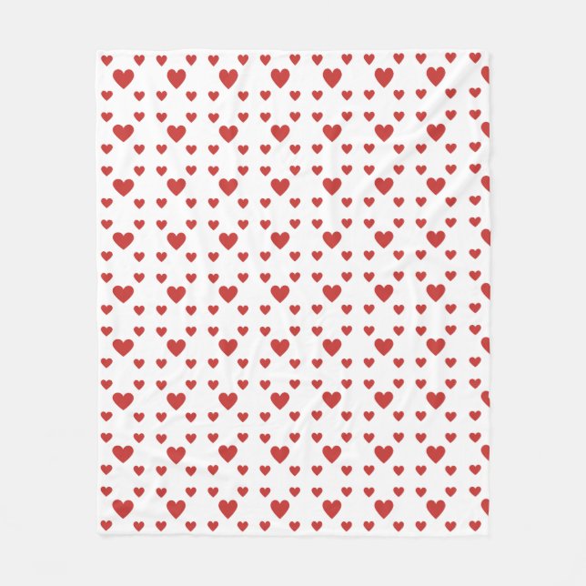 Blankett med hjärtan fleecefilt (Framsidan)