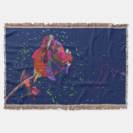 Blankett med nedre Färgad Filt