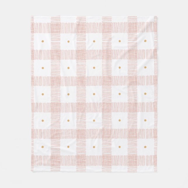Blankett med pennstreck Blanket Fleecefilt (Framsidan)