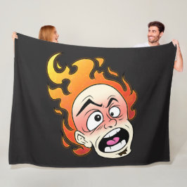 Blankett med skottlös brandskalle, alla storlekar fleecefilt