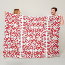 Blankett med vit slang för Couch - GentleSoft