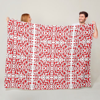 Blankett med vit slang för Couch - GentleSoft Fleecefilt