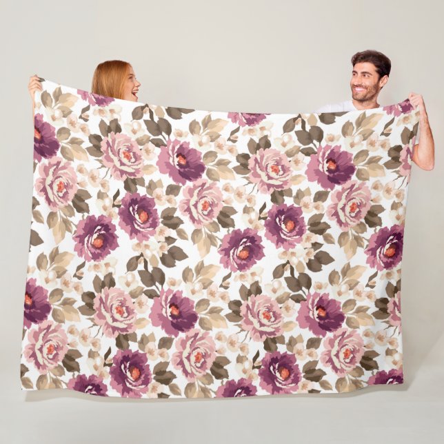 Blankett - Sommardesign för Blommarna Fleecefilt (På plats)