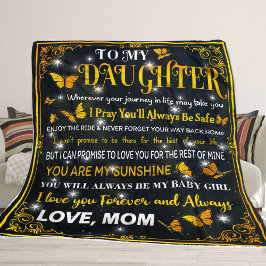 Blankett till min dotter fleecefilt