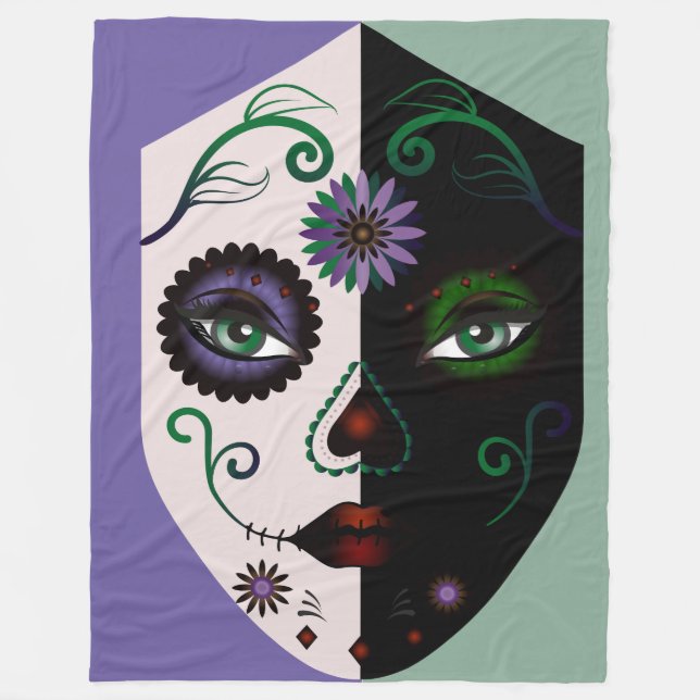 Blanketter av honblomma, underfetter fleecefilt (Framsidan)