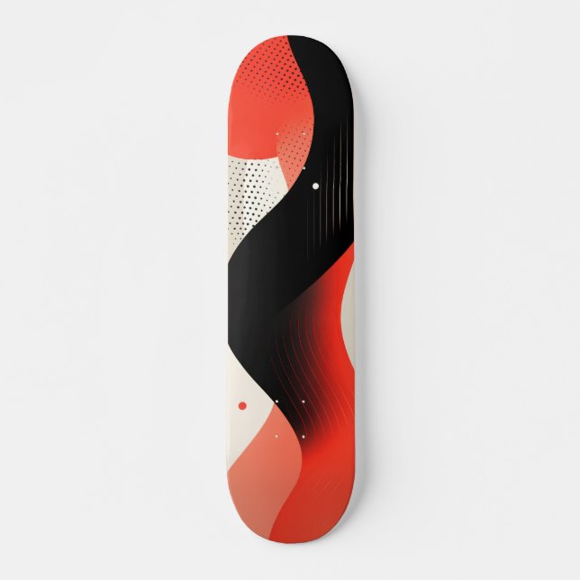 Blanketter med cirklar mini skateboard bräda 18,5 cm (Framsida)