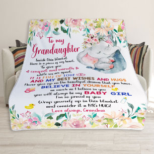 Blanketter till flickor, till min mordotter fleecefilt