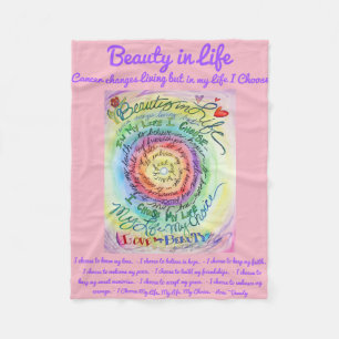 Blanketterna i Life Cancer Dikt Soft Fleece Blanke