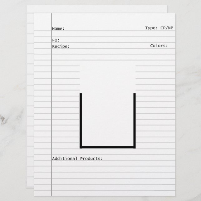 Blanketthuvud för Soap Makers design Brevhuvud (Fram/baksida)