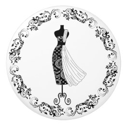 Blankettkrets för påkänning av svart och vitt sytr knopp