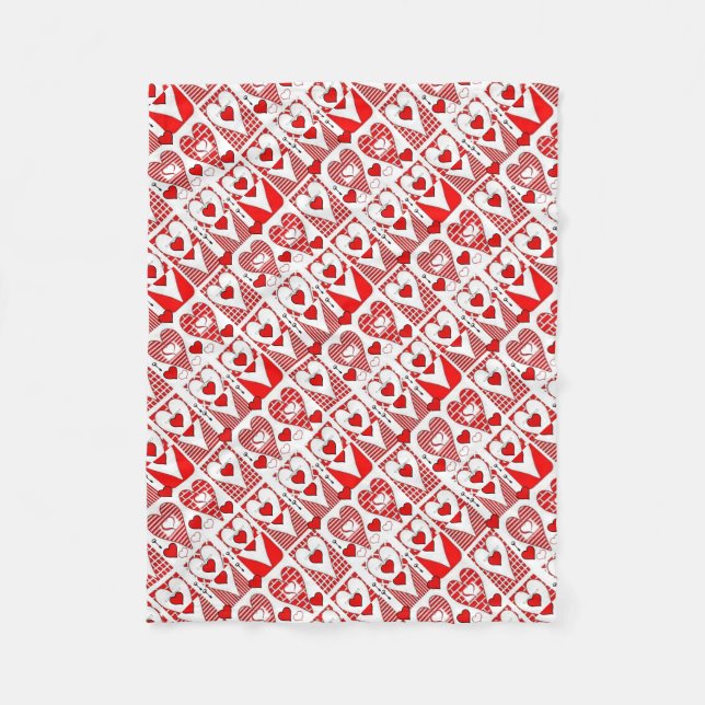 BlanketValentineser Fleecefilt (Framsidan)