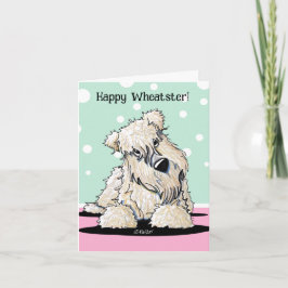 Blankkort för Wheaten Terrier Påsk Helgkort