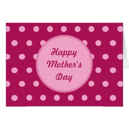 Blankkort lycklig Mors dag (Magenta och Rosa) Hälsningskort