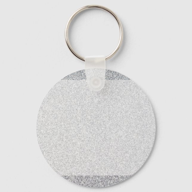Blankmall silver glitter nyckelring (Framsida)