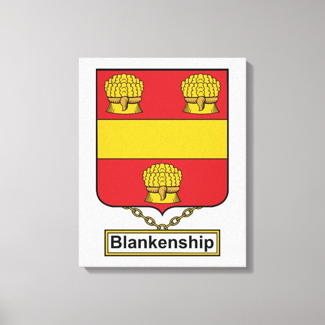 Blankmedborgarskap Familjekort Canvastryck (Framsida)