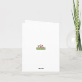 Blankröda, vattenfärgade anteckningskort