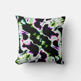 Blanksteg för Lila i svart Grönt, Abstrakt Blankst Kudde