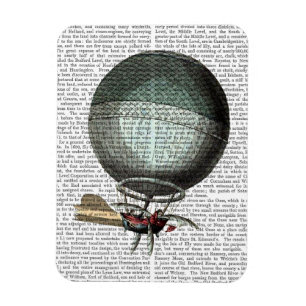 Blanksteg, Vintage, Luftballong Magnet