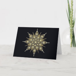 Blankt anteckningskort för elegant Guld och svart