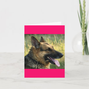 Blankt anteckningskort för Hund med schepherd Pupp