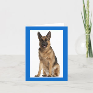 Blankt anteckningskort för Hund med schepherd Pupp