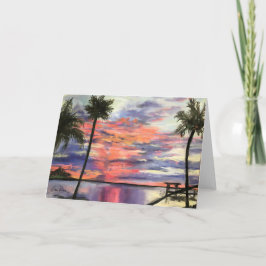 Blankt anteckningskort för Sebastian Sunrise