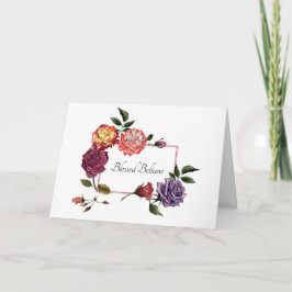 Blankt Beltane Ro-mappat gratulationskort Kort