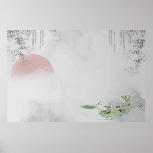 Blankt, blankt, ram-design poster