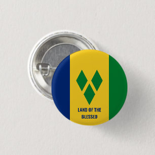 Blankt Citat St Vincent och Grenadinerna-Flagga Knapp