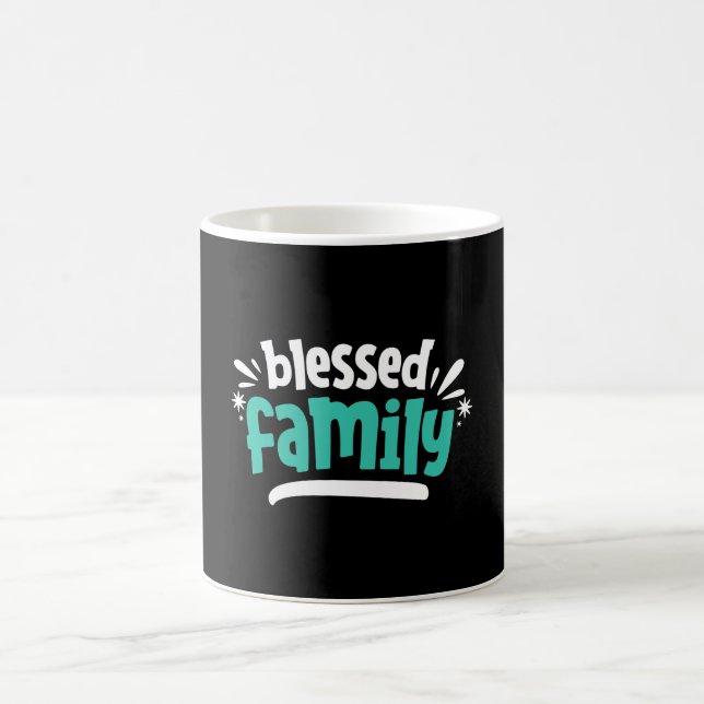 Blankt familj kaffemugg (Center)