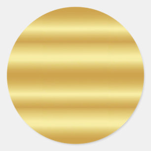 Blankt Faux Guld-mall Runt Klistermärke