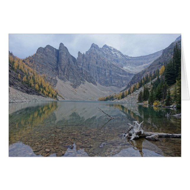 Blankt foto för bergspanelen Banff Sjö Hälsningskort (Framsidan Horizontal)
