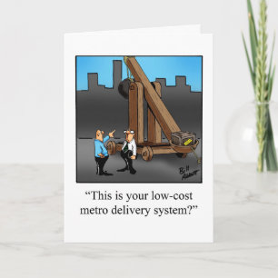 Blankt gratulationskort för Business Kontors humor Kort