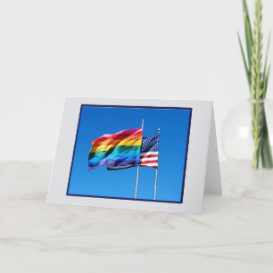Blankt gratulationskort för Pride Kort