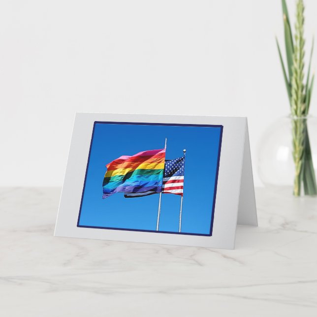 Blankt gratulationskort för Pride Kort (Framsida)