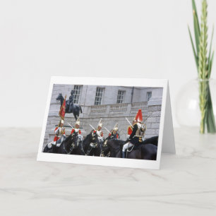 Blankt gratulationskort för Royal Palace Guard med Kort