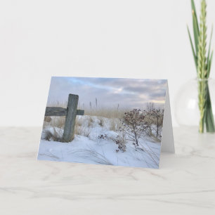 Blankt gratulationskort för vinter-båge kort