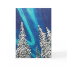 Blankt hälsningskort för norra Ljus