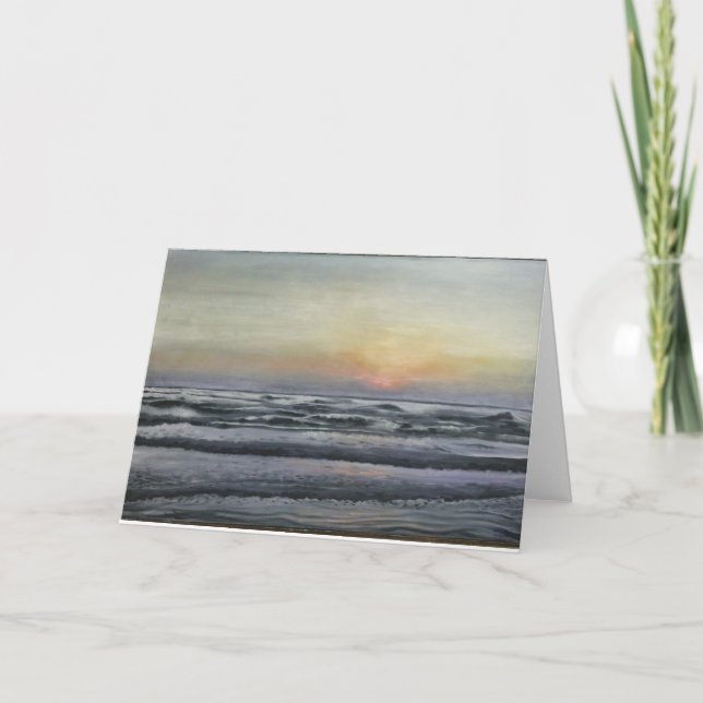 Blankt hälsningskort för "South Padre sunrise" Kort (Framsida)