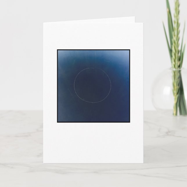 Blankt hälsningskort, foto på framsidan. kort (Framsida)