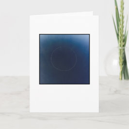 Blankt hälsningskort, foto på framsidan. kort