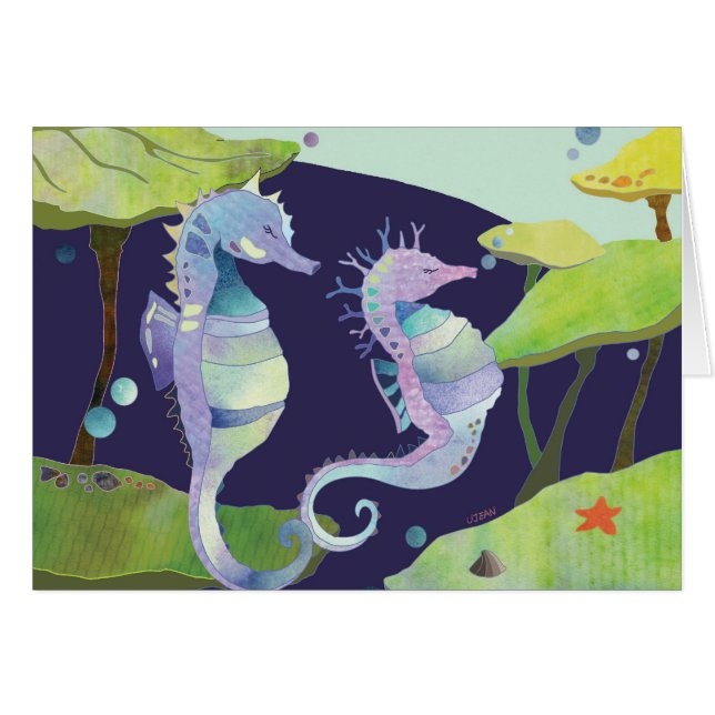 Blankt havshölje OBS kort (Framsidan Horizontal)