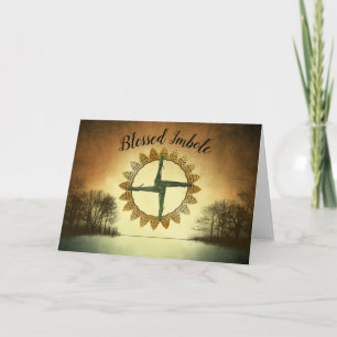 Blankt Helgdag av typen Inbolc Pagan Wiccan Tom Kort