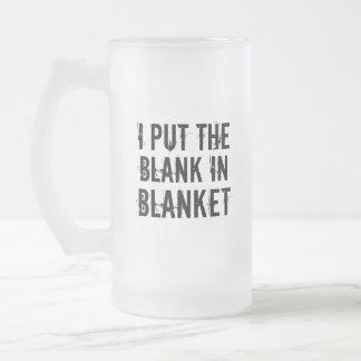 blankt i filt frostat ölglas
