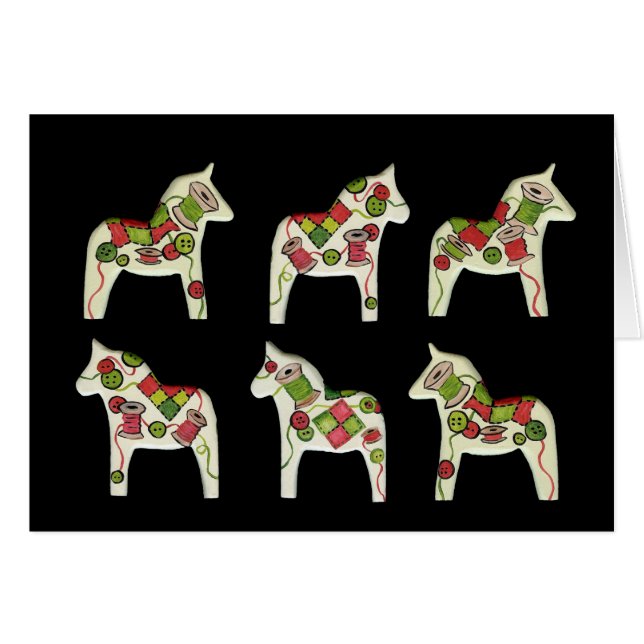 Blankt invändigt sömnadskort hälsningskort (Framsidan Horizontal)