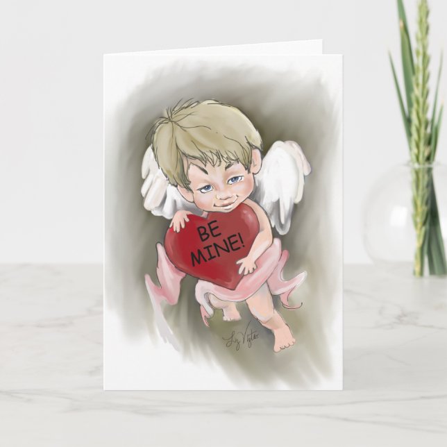 Blankt kort för alla hjärtans dag (Framsida)