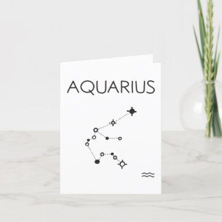 Blankt kort för AQUARIUS zodiac-stjärna