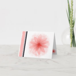 Blankt kort för blankt blomma