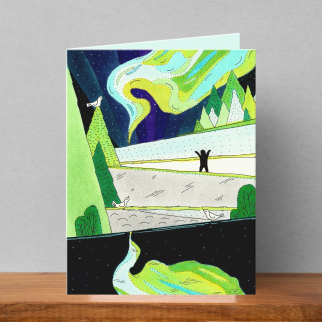 Blankt kort för norra Ljus Teckning (Skapare uppladdad)